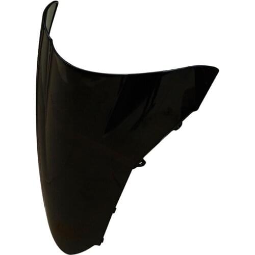 Motorcycle Dual Bubble Windshield Windscreen For Honda VFR800 Interceptor 2002-2009 03 04 05 06 07 08 Black