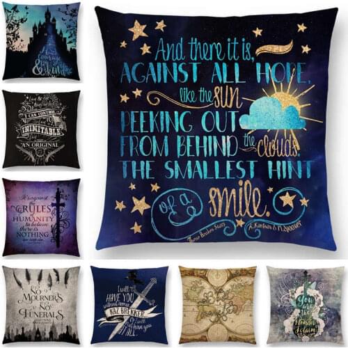 Magic Sword Fairy Tale Castle Gorgeous Pattern Stars Cushion Cover Newest Sofa Pillow Case