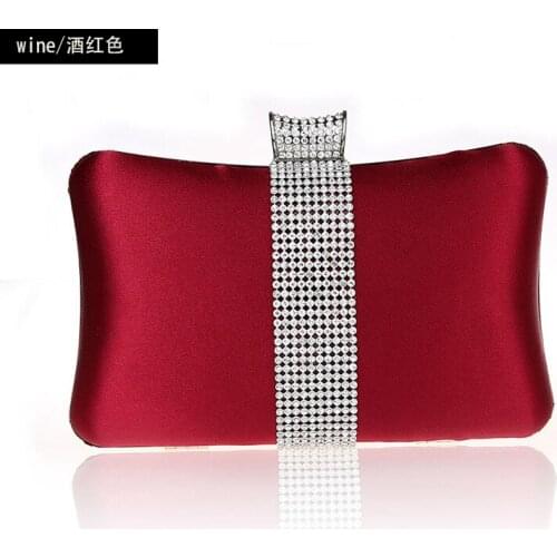 Women Clutch Bags Satin Bride Bag Purse Designer Gentle Evening Bags Party Handbag Wedding Clutch Wallet Shoulder Bag WY144