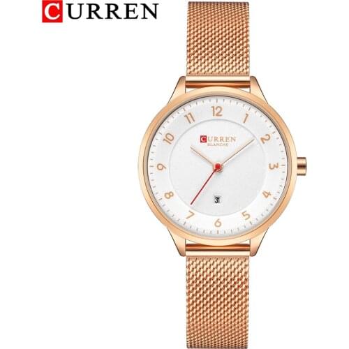 CURREN Simple Style Women Watches Relogio Feminino Top Brand Luxury Quartz Wristwatches Woman Watch Montre Femme Optimal Gift