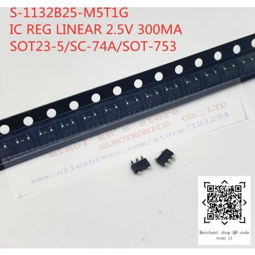 [10pcs]100%New original: S-1132B25-M5T1G S-1132B30-M5T1G S-1132B33-M5T1G - IC REG LINEAR 300MA SOT23-5/SC-74A/SOT-753
