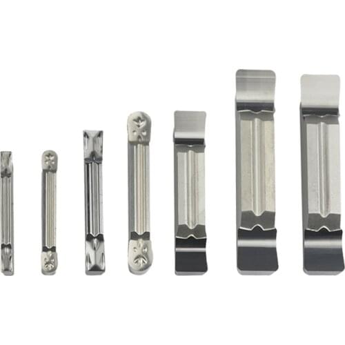 10pc MGGN150-LH MGMN200-G MRMN300-M Carbide Grooving Insert Lathe Slotted Blade H01/H05 For Aluminium Cutting Turning Tool Blade