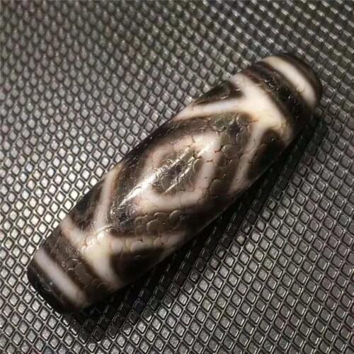 210419-2 Mysterious Old Tibetan Tianzhu Dzi Beads Vajra 3 Eyes Natural Agate Stone Mysterious Amulet Old beads