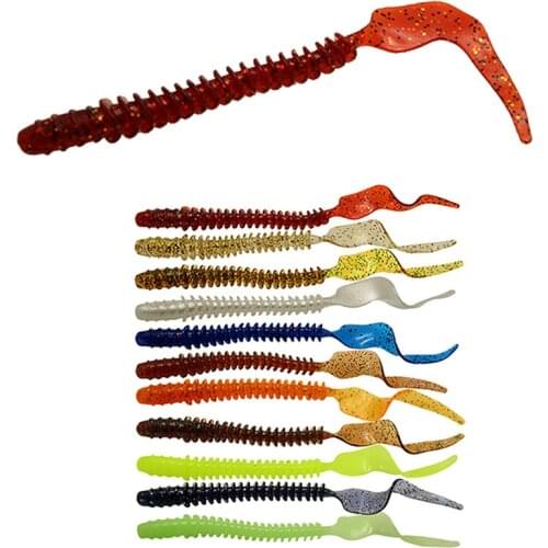 5pcs/Lot Long Tail Grubs baits 122mm/2.6g Jig Wobbler Swimbaits Artificial Silicone Soft Fishing Lure Bass bait Fishing Tackle