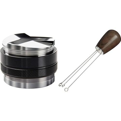 58mm Coffee Distributor and Tamper & Espresso Coffee Stirrer Needle Distributor,Needle Type Hand Tampers