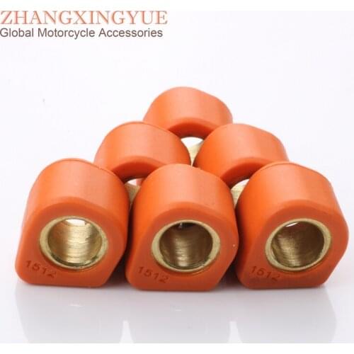 6pc Performance Variator Roller Weights 6.5gram 15x12mm for Italjet Bazooka 50 Dragster LC Reporter 50cc 2T