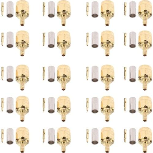 SMA Adapter SMA Male Plug Adapter Crimp Cable for 4G Antenna Router Walkie Talkie Radio