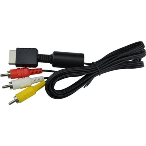 Xunbeifang Audio Video AV Cable to RCA For PlayStation for for PS2 for PS3 for Sony Full needle