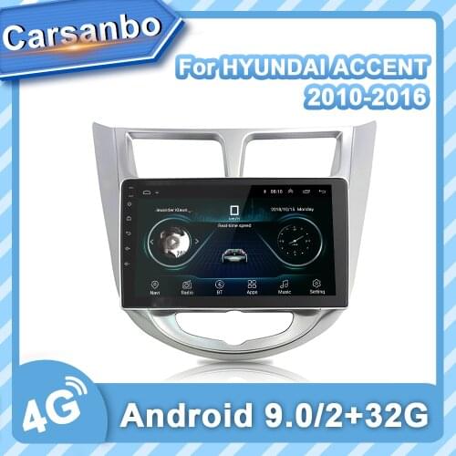 2 Din Car Player 2G+32G for HYUNDAI-SOLARIS 2010-2016 Radio Gps WIFI Android 9.0 for Hyundai SOLARIS Car Radio Multimedia