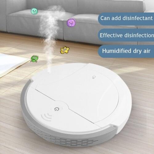 5-in-1 Automatic Multifunctional Smart Robot Vacuum Cleaner for Home USB Charging Sweeping Robot Dry/Wet UV Disinfection Cleaner