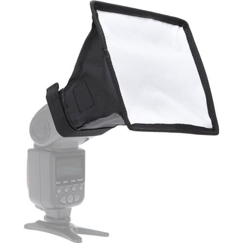 Flash Diffuser Light Softbox 15x17CM Portable Universal Photo Diffuser Collapsible with Storage Bag for Speedlight