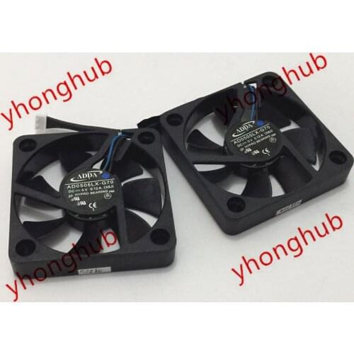 ADDA AD0505LX-G70 X8J DC 5V 0.12A 50x50x10.5mm double Fan