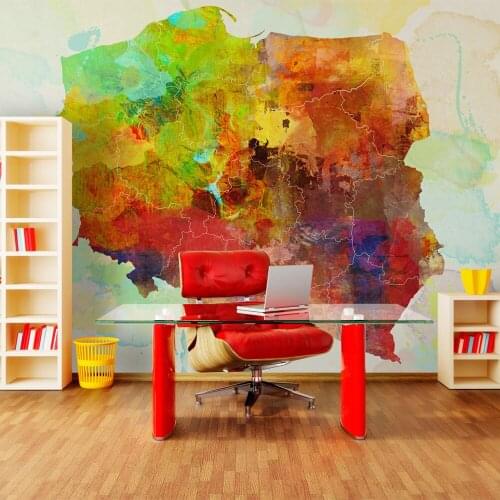 Wall mural-card Road (Poland)-450x270 cm