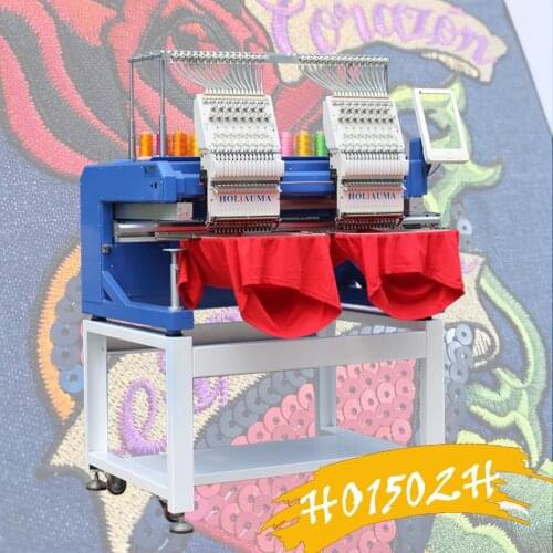 China 10 years service ! Two head computerized embroidery machine 3D flat uniform brother type embroidery in South Africa