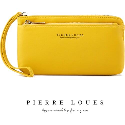 Luxury Brand Leather Women Long Zipper Coin Purses Fashion Design Clutch Wallet Female Money Credit Card Holder