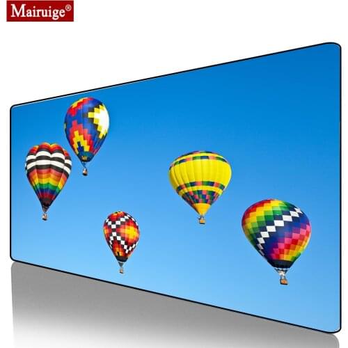 Hot Air Balloon Mouse Pad Large Landscape Colored Mat tapis de souris MousePad 90x40cm Gaming Accessories Desk Mat