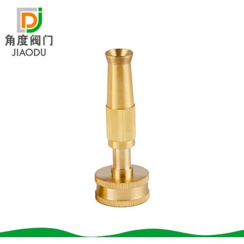 Hot - selling manufacturers supply brass garden irrigation nozzle brass adjustable pipe water nozzle garden nozzle