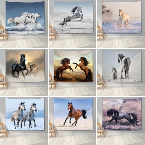 Pentium Horse 3D Print Wall Hanging Tapestry Polyester Fabric Home Decor Wall Rug Carpets Hanging Tapestry
