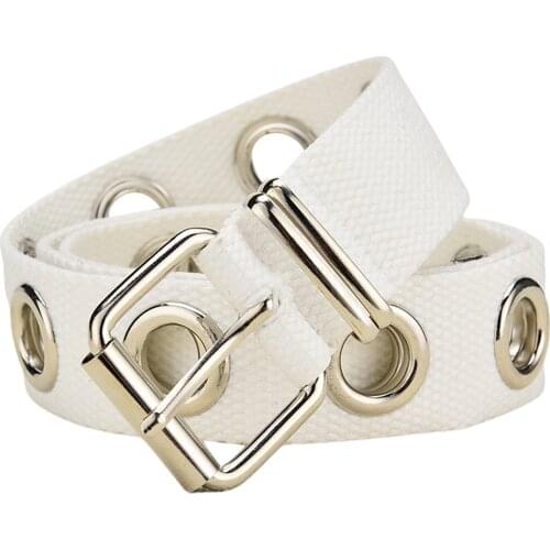 New Fashion Women Ladies Single Double or Rivet Grommet Belt Punk Waist Belt with Chain Detachable 2 Hole Belt