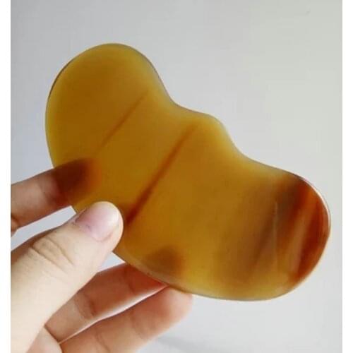 New White Buffalo Horn Gua Sha Household Guasha Board For Female Chest Beauty Scraping Massage China medical Care Tool