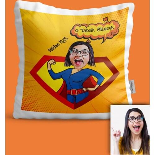 Personalized Mother 'S Day Themed Caricature Of Pillow Yas3