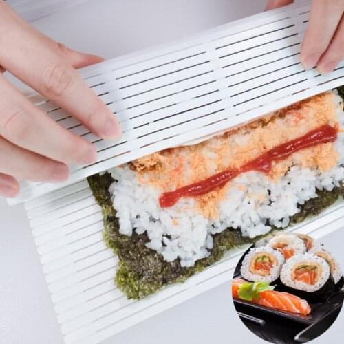 Food Grade PP Sushi Rolls Tools Rolling Mat DIY Sushi Maker Reusable Household Tools Kitchen Gadget Sets Mold Sushi Tools