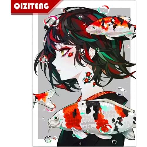 Full Square Cartoon Portrait Diamond Painting 5D DIY Diamond Mosaic Mosaic Painting Gift FX1595 2021 New