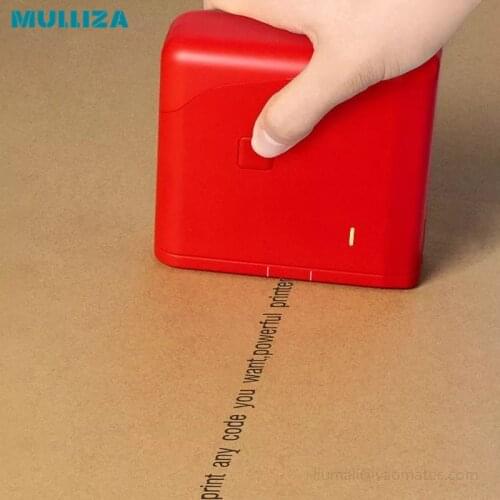 Android Bluetooth 12.7mm Portable QR Bar Batch Code Date Number Logo Expiry Date Label Handheld Thermal Inkjet Printer