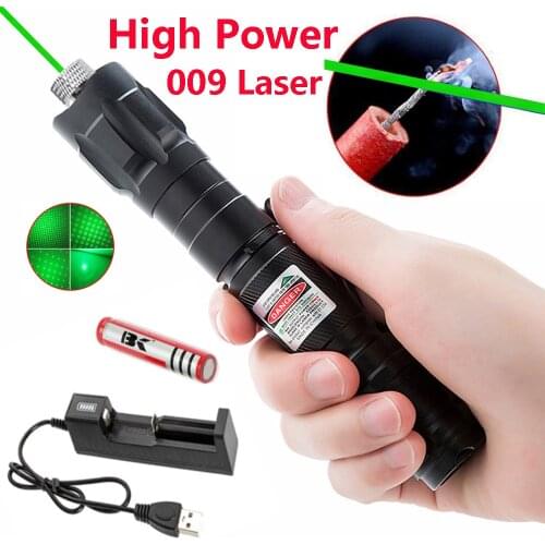 The most powerful green laser 009 high-power 5 milliwatt adjustable focus laser ultra-long radiation 10000m green laser sight