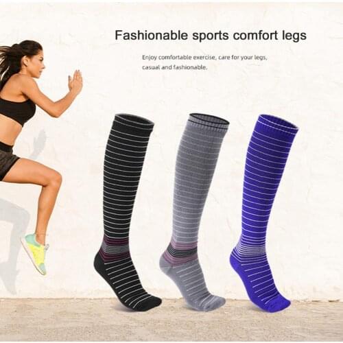 1Pair Below Knee Sports Socks Sweat-absorbent Comfortable Nylon Compression Nursing Long Service Life Stockings for Climbing
