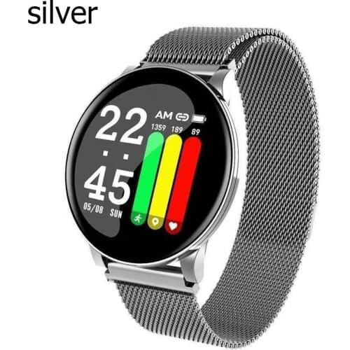 W8 Waterproof Smart Bracelet Message Push Smart Watch Fitness Tracker Sports Smart Watch For Men Women Round Smart Watch