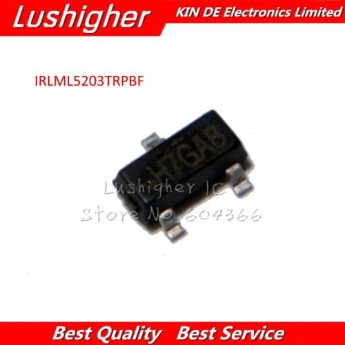 10pcs IRLML5203TRPBF IRLML5203 SOT SMD Power MOSFET Original