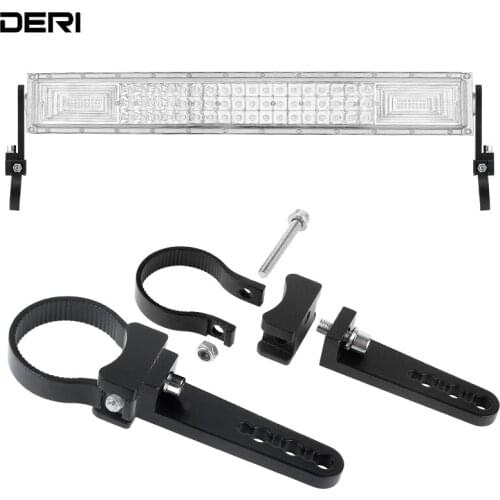 2pcs Led work Light Bar Aluminum Bracket Mounting for 1.75'' Tube Off road Accessories Moto Headlight Mount Holder Clamp Hook