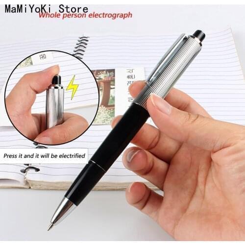 2020 New Tricky Toy Electric Shock Pen Toy Utility Gadget Gag Joke Funny Prank Trick Novelty Friends Best Gift Free Shipping