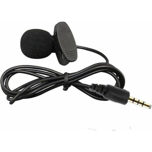 3.5mm Active Clip Microphone Lavalier 3.5mm Condenser Microphone Voice Recorder Studio Lapel Microphone For Mobile Phone