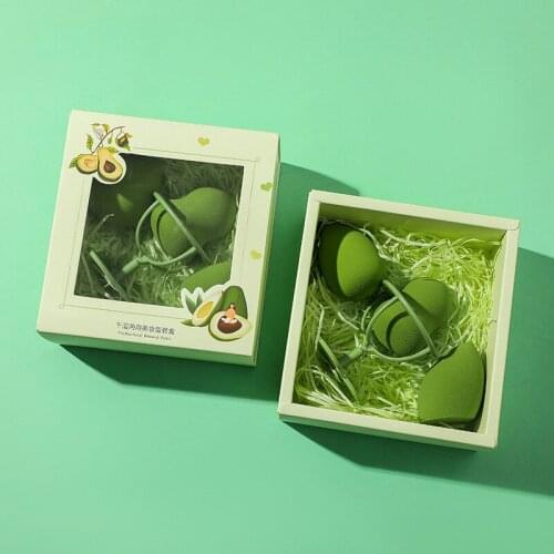 4/5PCS/BOX Avocado Powder Puff Gourd Water Drop Makeup Tool Set Beauty Egg Sponge No powder Puffs