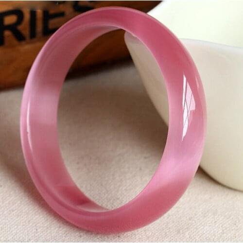 62mm Chinese Natural pink Lavender Nephrite Selling Jadeite Bracelet Bangle jade
