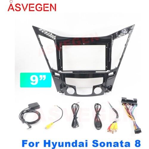 9 Inch Car Fascia For Hyundai Sonata 8 Fascias Audio Fitting Adaptor Panel DVD Frame Dashboard