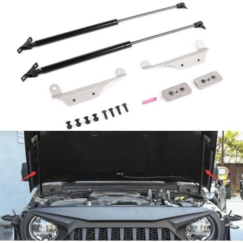 Car Front Hood Engine Cover Hydraulic Support Rod For Jeep Wrangler JL 2018 Up Car Styling Accessories New