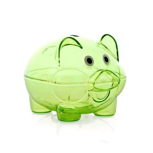 Free shipping HS050 Fashion candy transparent piggy bank coin bank money box 10*7*8cm