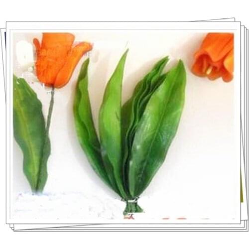 Free shipingLML04 tulip leaves , artificial leaves for nylon stocking flower accessories,DIY flower material(100pcs/lot)