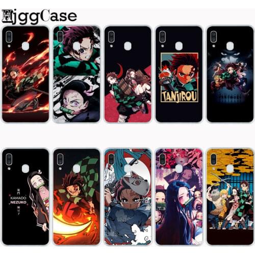 Anime Demon Slayer Kimetsu no Yaiba Phone Case for Coque Samsung A10 A20 A30 A40 A50 A70 A80 A7 A9 A6 A8 Plus 2018 Soft Cover