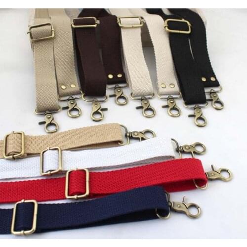 D34 80~150CM length of the adjustable Cotton Stape fabric Handbags Belt 3 cm wide diy bag leather straps quilt handmade