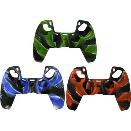 By DHL or UPS 50pcs/lot Wave Point Soft Silicone Protective Joystick Protective Skin Cover Case for PS5 Game Controller