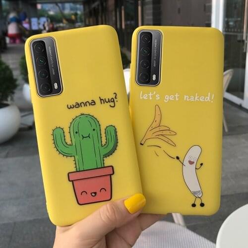 For Huawei P Smart 2021 Case PPA-LX2 Soft Slim Fundas Back Cover For Huawei PSmart 2021 Phone Cases 6.67'' Cartoon Covers Bumper