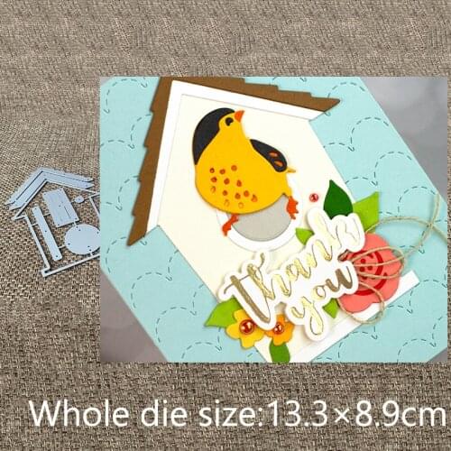 XLDesign Craft Metal Cutting Dies stencil mold Bird house decoration scrapbook Album Paper Card Craft Embossing die cuts