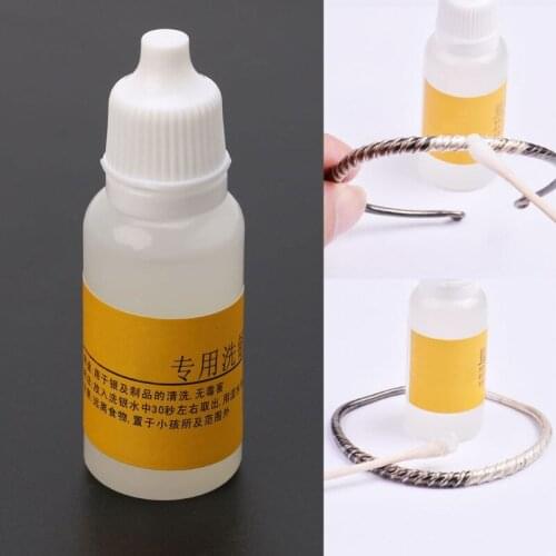 15 ml Jewelry Cleaning Kit Polishing Cloth Liquid Anti-Tarnish Silver Polishing Paste Jewelry Cleaner 1 Set