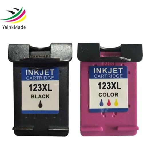 New Version Black Tri-Colors Remanufactured Ink Cartridges 123 123XL Replacement For HP 2600 5000 5200 2130 1110 2620 Printers