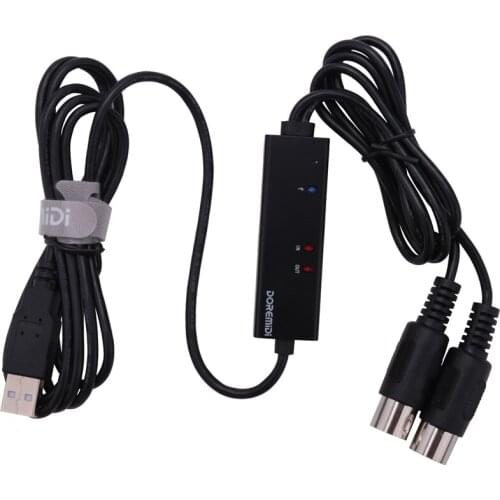New DOREMiDi MTU-10 MIDI to USB Cable USB MIDI Converter with Indicator Light FTP Proceesing Chip