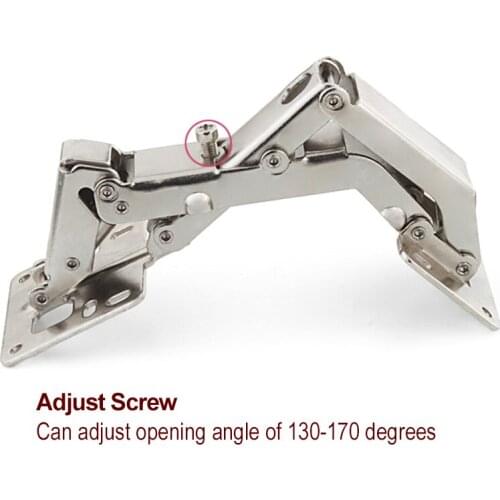 Kitchen Hinges and Cabinet Door Hinges, Angle Adjustable 130-170 165 Degrees Non-porous Hinges Home Improvement Accessories